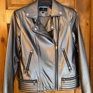 Danier Women's Metallic Leather Jacket